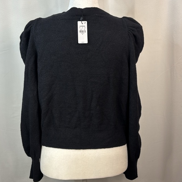 Express Black Sweater Cardigan with Crystal Buttons- XL- NWT - Picture 8 of 16
